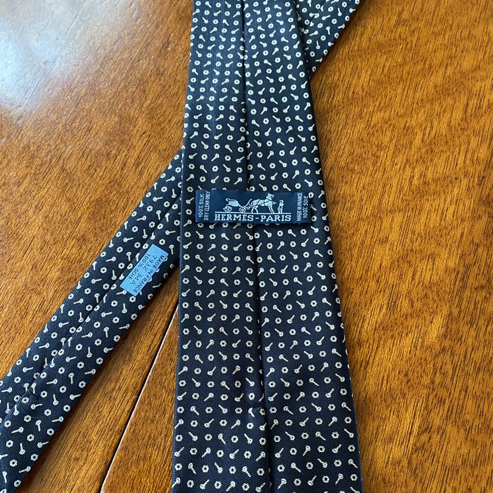 Hermès tie - black